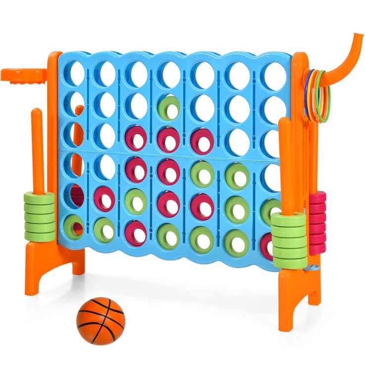 GIANT CONNECT 4 with HOOP AND RING TOSS