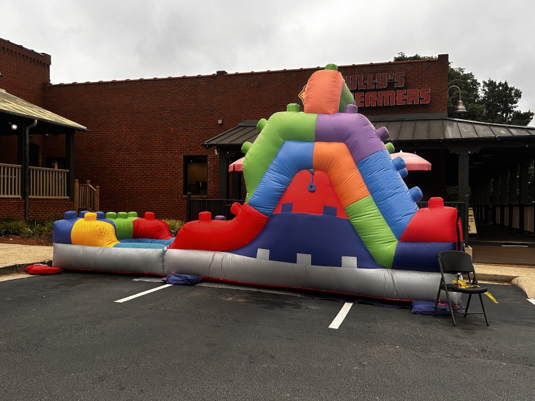 12 FT BLOCK PARTY DUAL LANE SLIDE (DRY)
