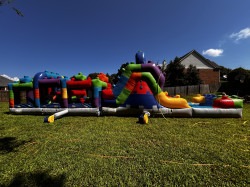 IMG 8559 1755458083 42 FT BLOCK PARTY OBSTACLE COURSE WITH 12 FT DUAL LANE SLIDE