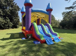 JELLYBEAN CASTLE COMBO WITH DOUBLE SLIDES (DRY)