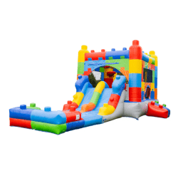 BLOCK PARTY BOUNCE HOUSE DUAL LANE COMBO (DRY)