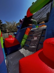 IMG 8560 1758810322 42 FT BLOCK MANIA OBSTACLE COURSE WITH 12 FT DUAL LANE SLIDE (DRY)