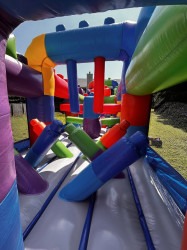 IMG 8564 1758810322 42 FT BLOCK MANIA OBSTACLE COURSE WITH 12 FT DUAL LANE SLIDE (DRY)